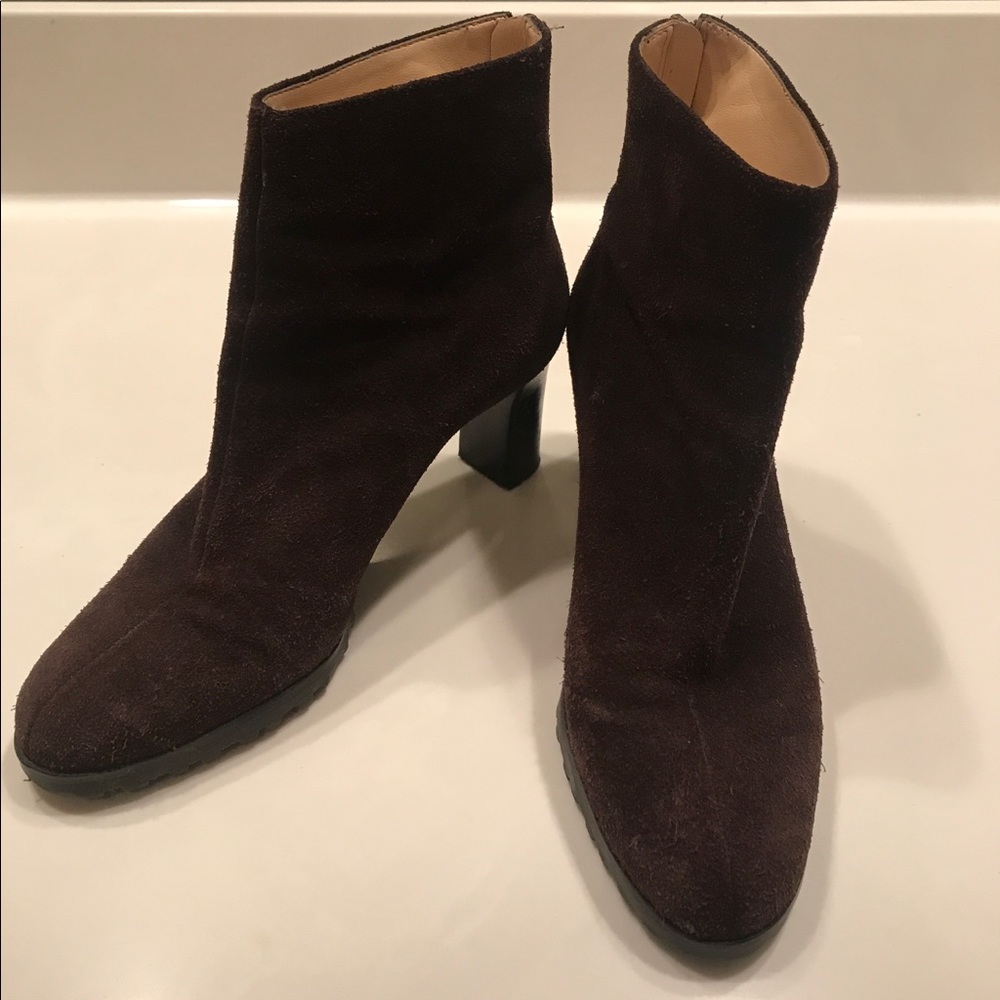 Ann Taylor Loft Brown Suede Ankle Boots